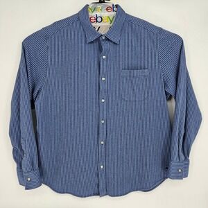 Tommy Bahama Shirt Mens XXL Button Up San Lucio Stretch Blue Striped Casual